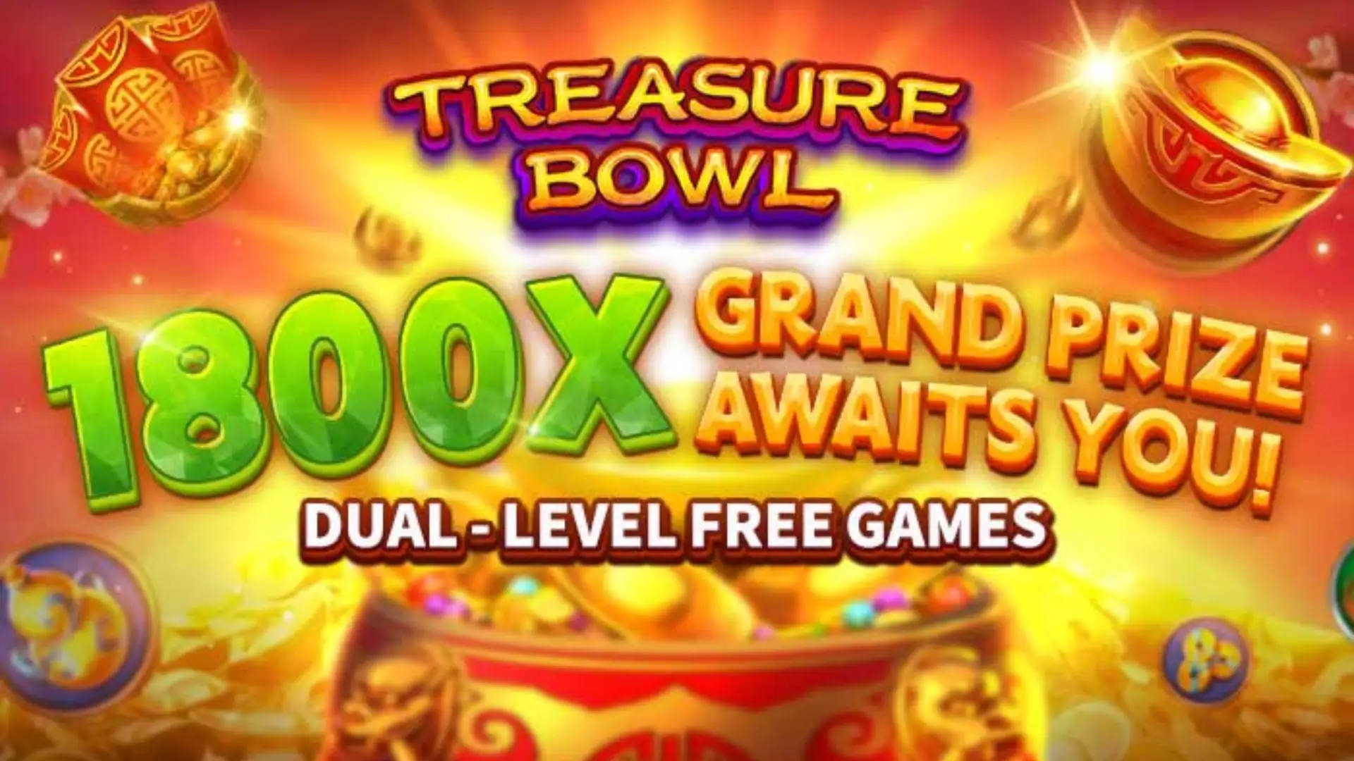 Multiplicadores Treasure Bowl lindo777 - 7777x Máximo com Tigela Dourada